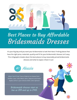 premium  Template: Bridal Shopping List Infographic Template