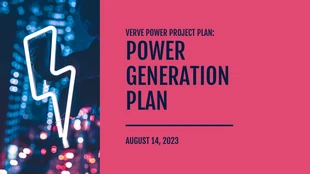 premium  Template: Presentación de Bold Power Generation