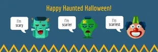 Free  Template: Happy Haunted Halloween