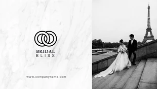 Free  Template: Cartão De Visita Planejador de eventos de casamento com textura luxuosa branca