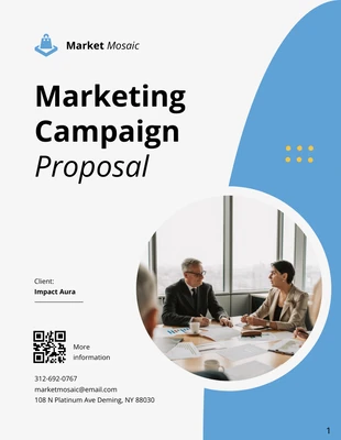 business  Template: Marketing Campaign Proposals