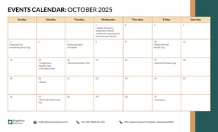 2025 Calendar Event Work Schedule Template - Pagina 10