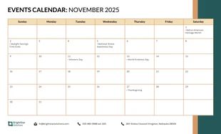 2025 Calendar Event Work Schedule Template - page 11