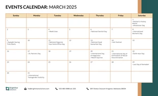 2025 Calendar Event Work Schedule Template - صفحة 3