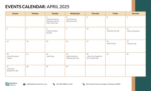 2025 Calendar Event Work Schedule Template - Seite 4