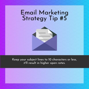 Free  Template: Strategia di email marketing Post su Instagram