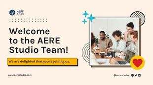 Free  Template: Welcome New Team Members Company Presentation