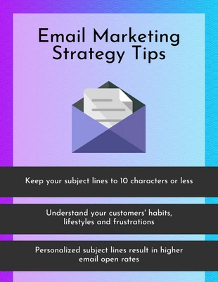 premium  Template: Estrategia de email marketing Pinterest Post