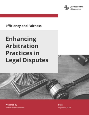 Free  Template: Arbitration Proposal