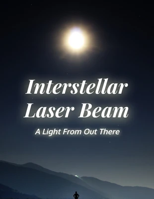 premium  Template: Capa de livro de ficção científica fotográfica minimalista escura