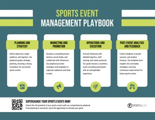 business  Template: Guia infográfico de gerenciamento de eventos esportivos