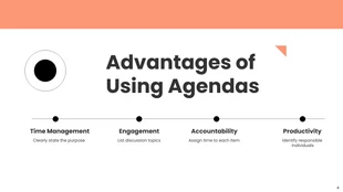 Minimalist Peach Agenda Planning Presentation - Página 4