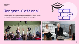 Pink and Blue Illustration Graduation Presentation - Página 5