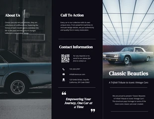 premium  Template: Simple Black Modern Car Brochure