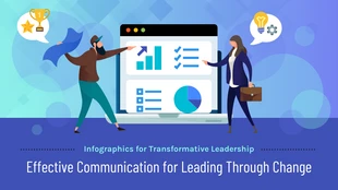 business  Template: Infographies pour l'en-tête de blog sur le leadership