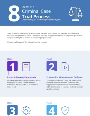 premium  Template: Criminal Case Trial Process Infographic
