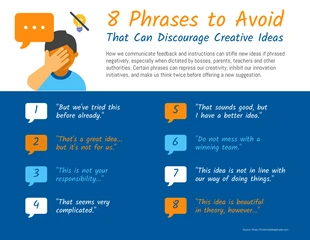 Free  Template: 8 Phrases To Avoid Discouraging Creative Ideas