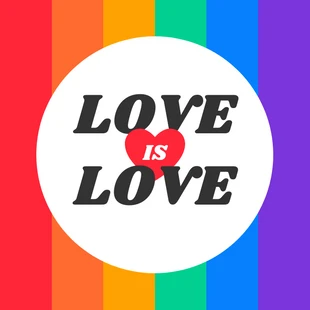 Free  Template: Love Is Love Instagram Post