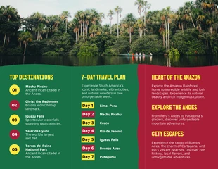 South America Travel Brochure - Page 2