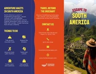 premium Template: South America Travel Brochure