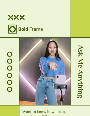 premium  Template: AMA Instagram Story per il coinvolgimento del pubblico