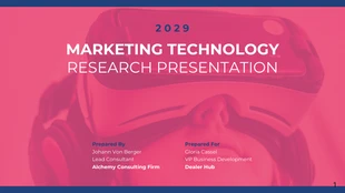 premium  Template: Marketing Technology Trends Presentation