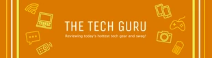 business  Template: مراجعات المنتجات التقنية على YouTube Banner