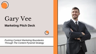 Orange and Beige Marketing Deck Template - Seite 1