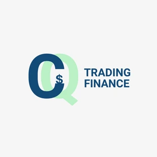 business  Template: Logo de l'entreprise Trading Finance