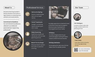 Men's Grooming Services Roll Fold Brochure - page 2
