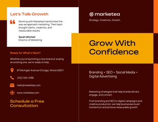 business Template: Marketing Agency Brochure