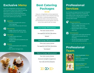 Social Event Catering Brochure - صفحة 2