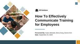premium  Template: Treinamento em comunicação para funcionários