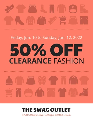 Retail Sale Clothing Flyer