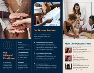 Modern Blue and Orange Company Brochure - Página 2