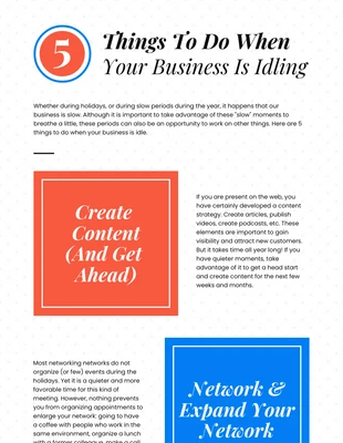Free  Template: Idling Simple Infographic