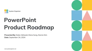Free  Template: Modello di roadmap in PowerPoint