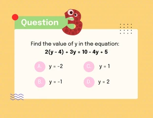 Colorful Fun Math Quiz Presentation - صفحة 4