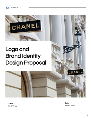 Free  Template: Proposta minimalista simples e limpa de logotipo e design de identidade de marca