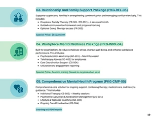 Mental Health and Therapy Service Catalog - صفحة 10