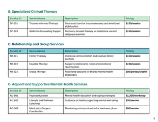 Mental Health and Therapy Service Catalog - صفحة 7