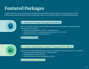 Mental Health and Therapy Service Catalog - صفحة 9