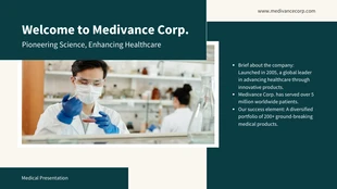 Free  Template: Green Modern Medical Presentation