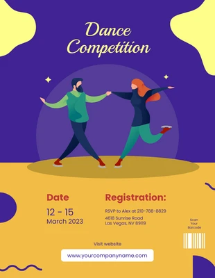 Free  Template: Dance Competition Illustrated