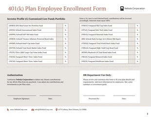 401(k) Enrollment Form for Employees - صفحة 3