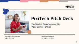 Clean White Technology Pitch Deck Template - Seite 1