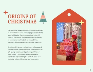 Mint Green Christmas Story Presentation - Página 2