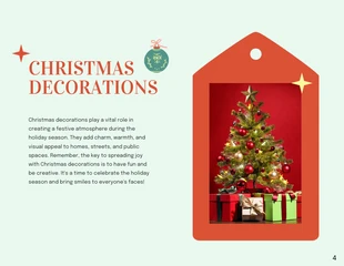 Mint Green Christmas Story Presentation - Página 4