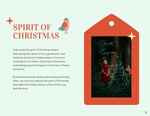Mint Green Christmas Story Presentation - page 5