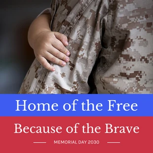 Free  Template: Soldier Memorial Day Instagram Post